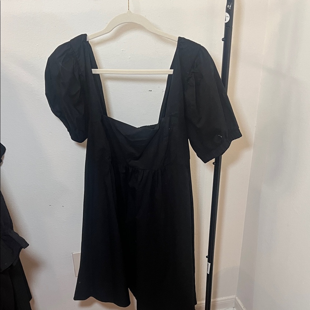 Wild Fable Black Mini Flowy Dress